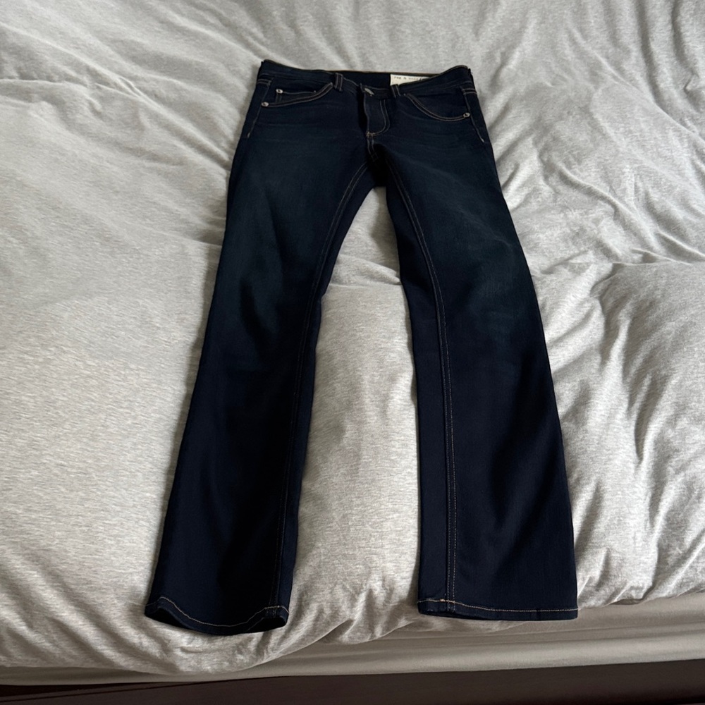 rag & bone Women's Deep Indigo Boot Cut Jeans